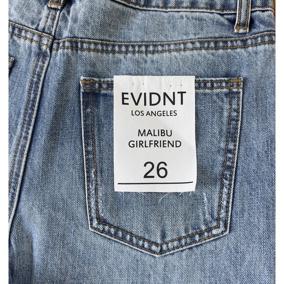 Anthropologie EVIDNT Los Angeles Malibu Girlfriend Jeans Size 26 Distressed - Picture 6 of 11